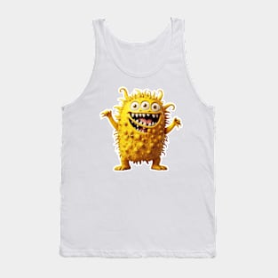 Yellow funny monster Tank Top